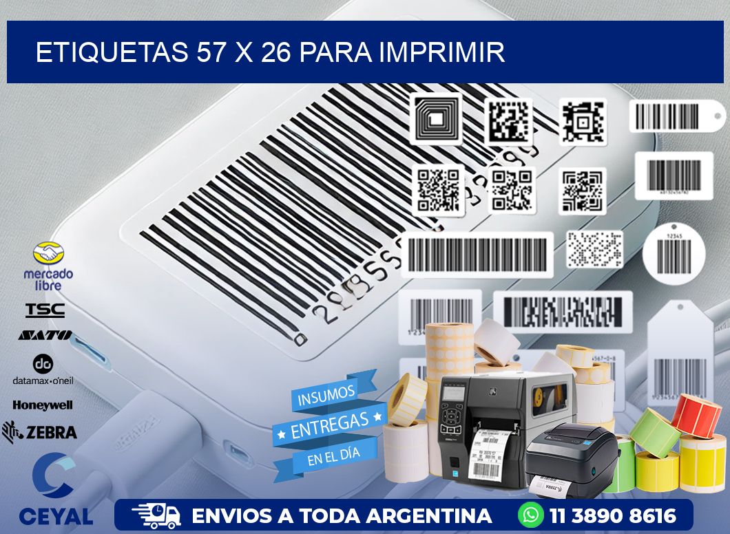 ETIQUETAS 57 x 26 PARA IMPRIMIR