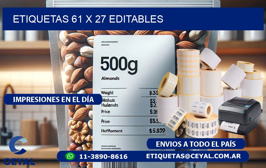 ETIQUETAS 61 x 27 EDITABLES