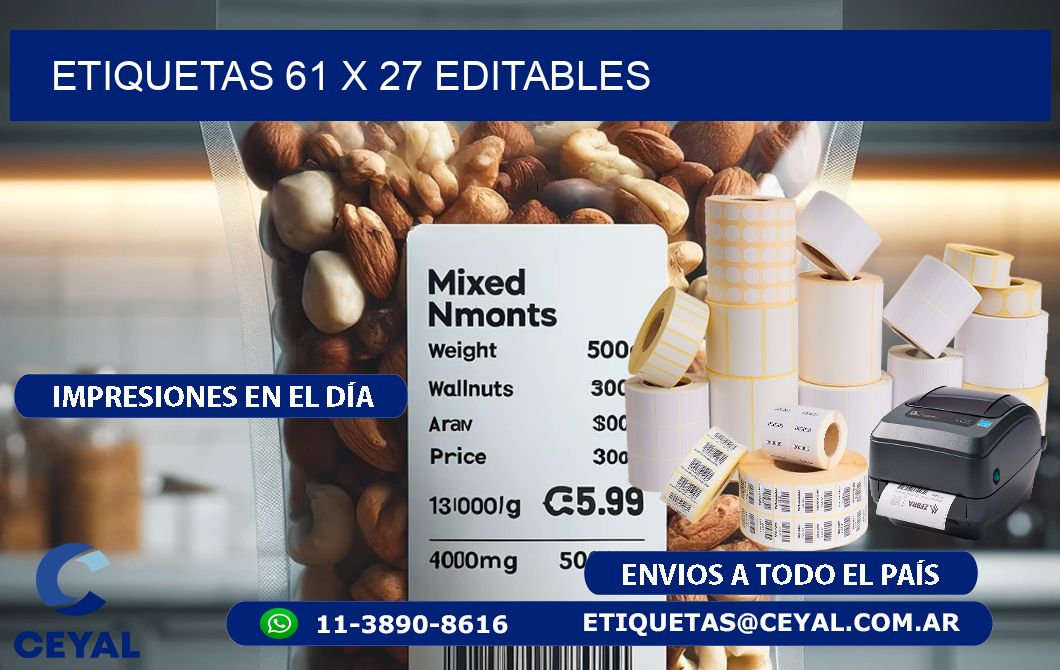 ETIQUETAS 61 x 27 EDITABLES