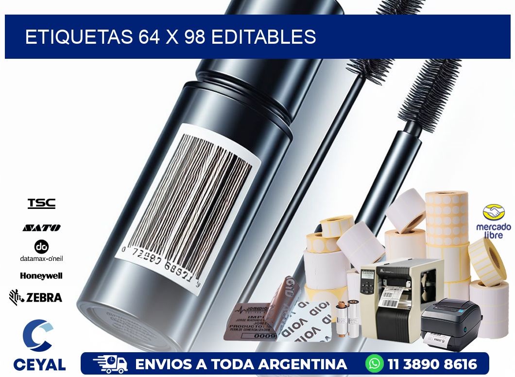 ETIQUETAS 64 x 98 EDITABLES