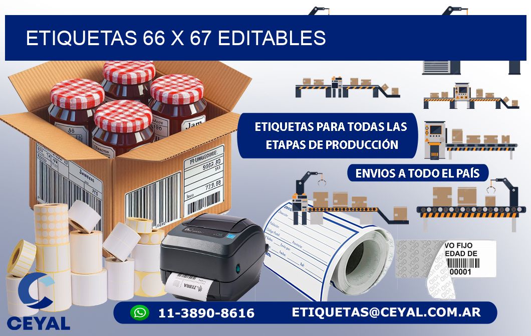 ETIQUETAS 66 x 67 EDITABLES