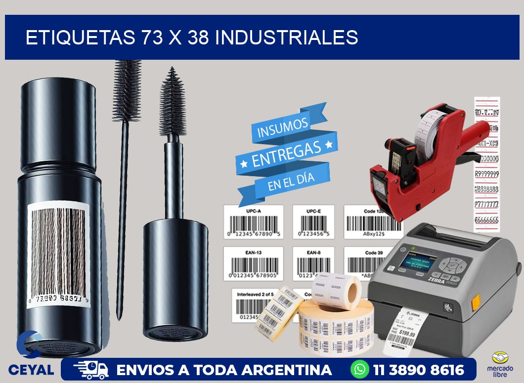 ETIQUETAS 73 x 38 INDUSTRIALES