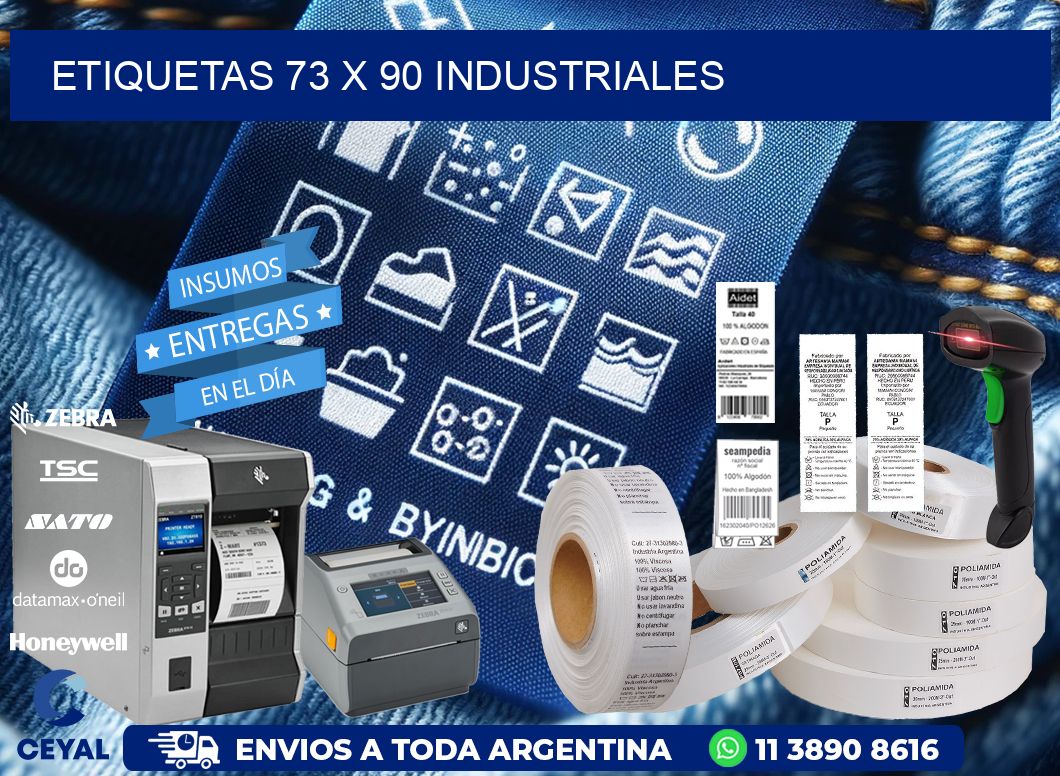 ETIQUETAS 73 x 90 INDUSTRIALES