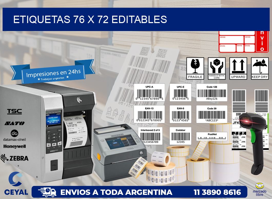 ETIQUETAS 76 x 72 EDITABLES