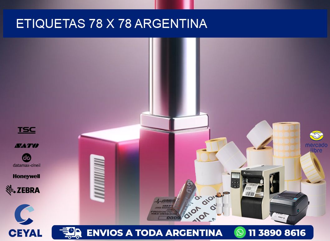 ETIQUETAS 78 x 78 ARGENTINA