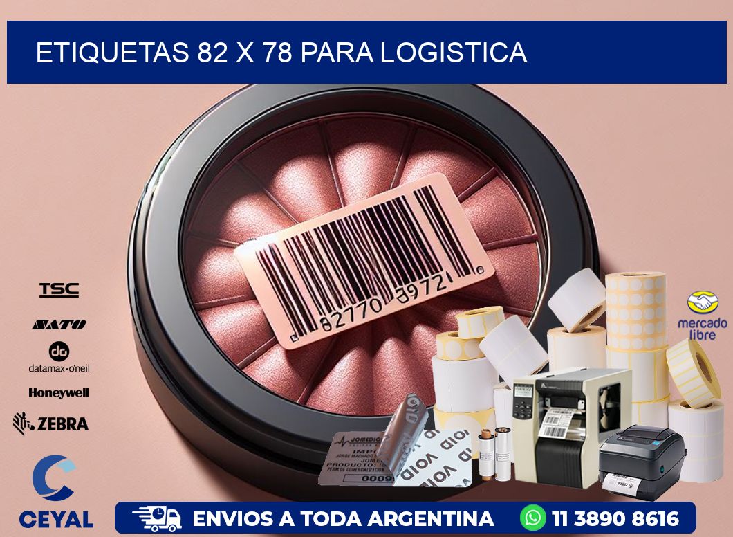 ETIQUETAS 82 x 78 PARA LOGISTICA