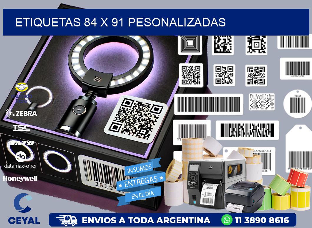 ETIQUETAS 84 x 91 PESONALIZADAS