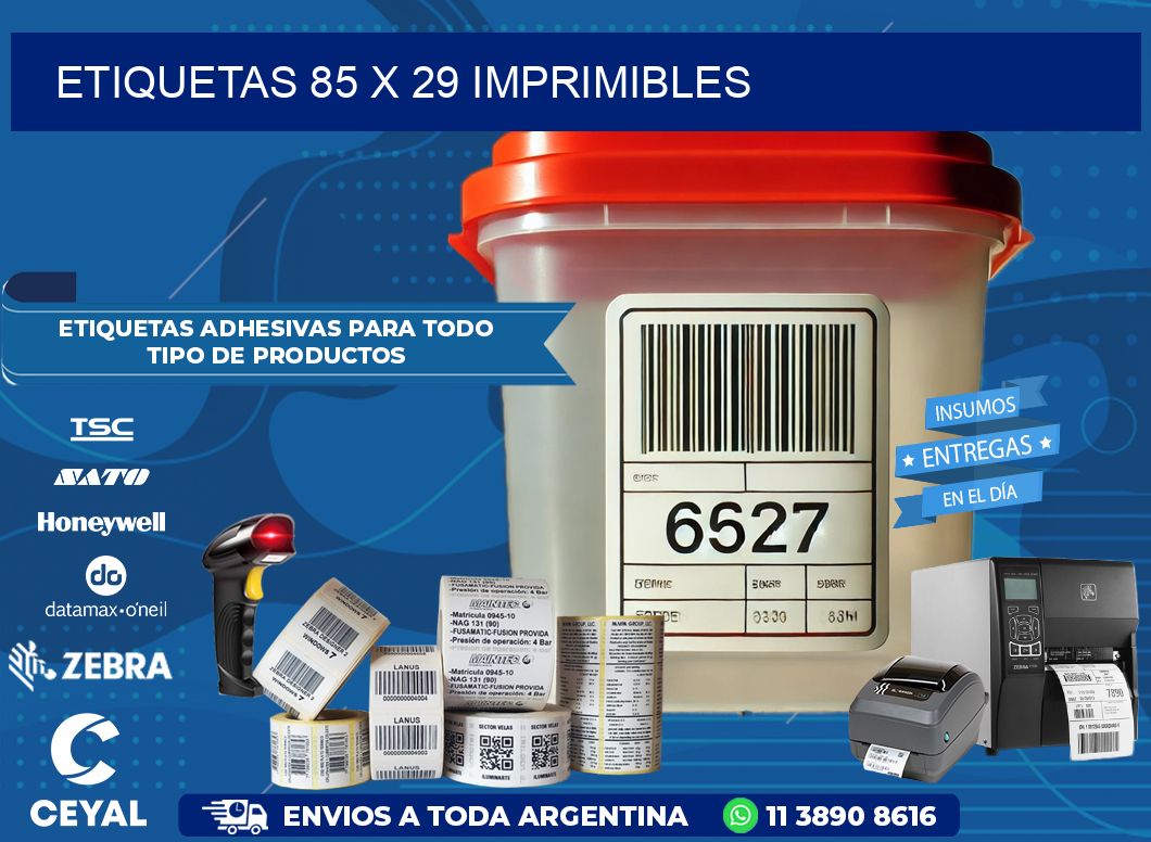 ETIQUETAS 85 x 29 IMPRIMIBLES