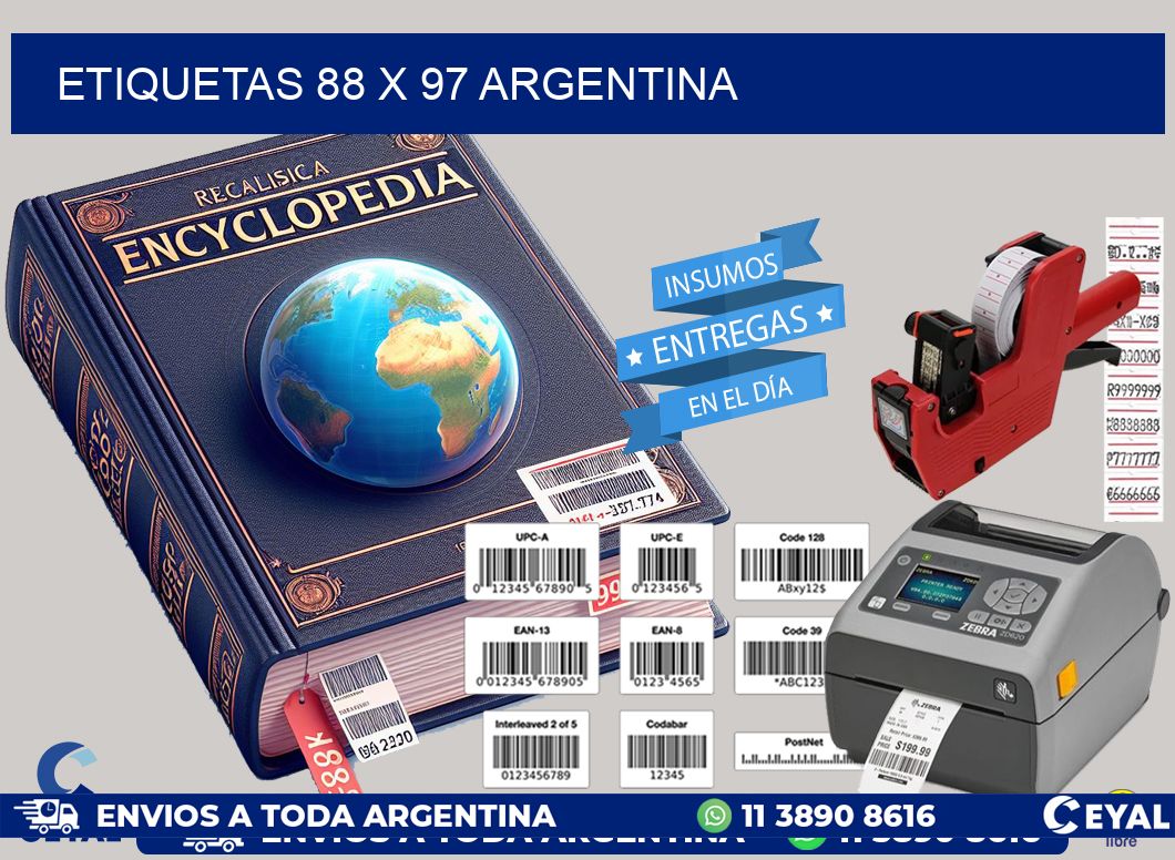 ETIQUETAS 88 x 97 ARGENTINA