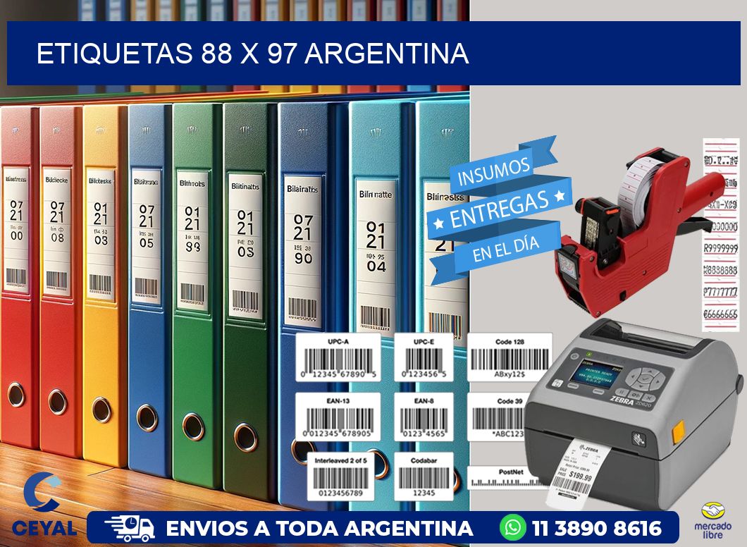 ETIQUETAS 88 x 97 ARGENTINA