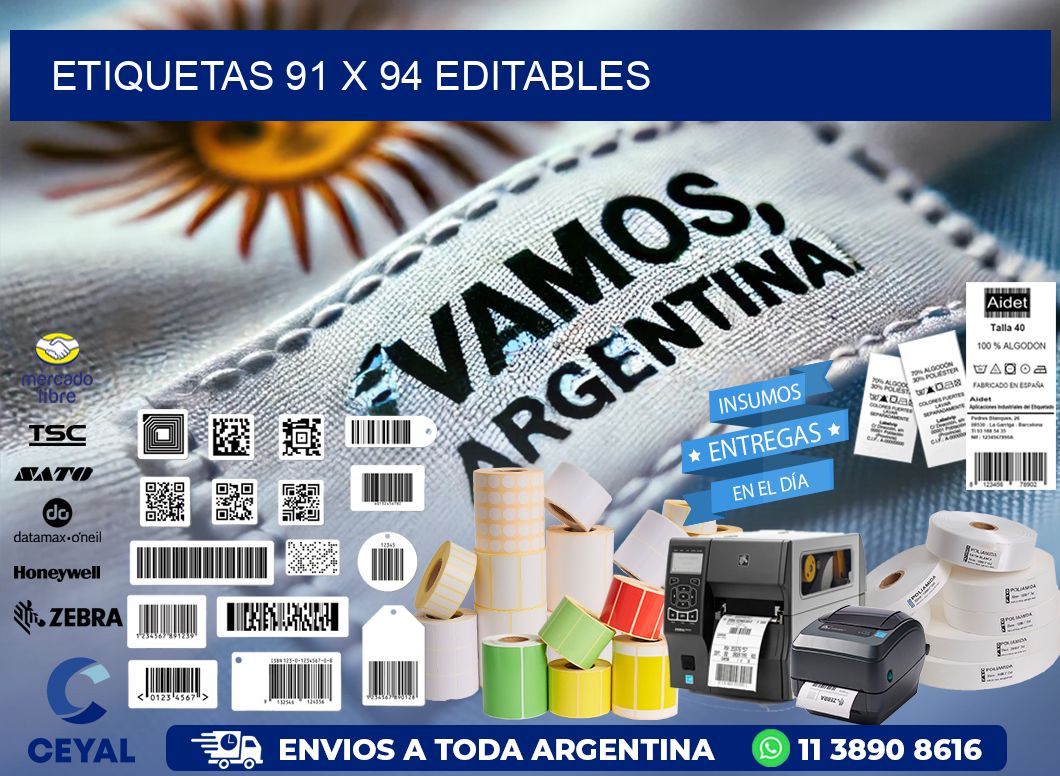 ETIQUETAS 91 x 94 EDITABLES