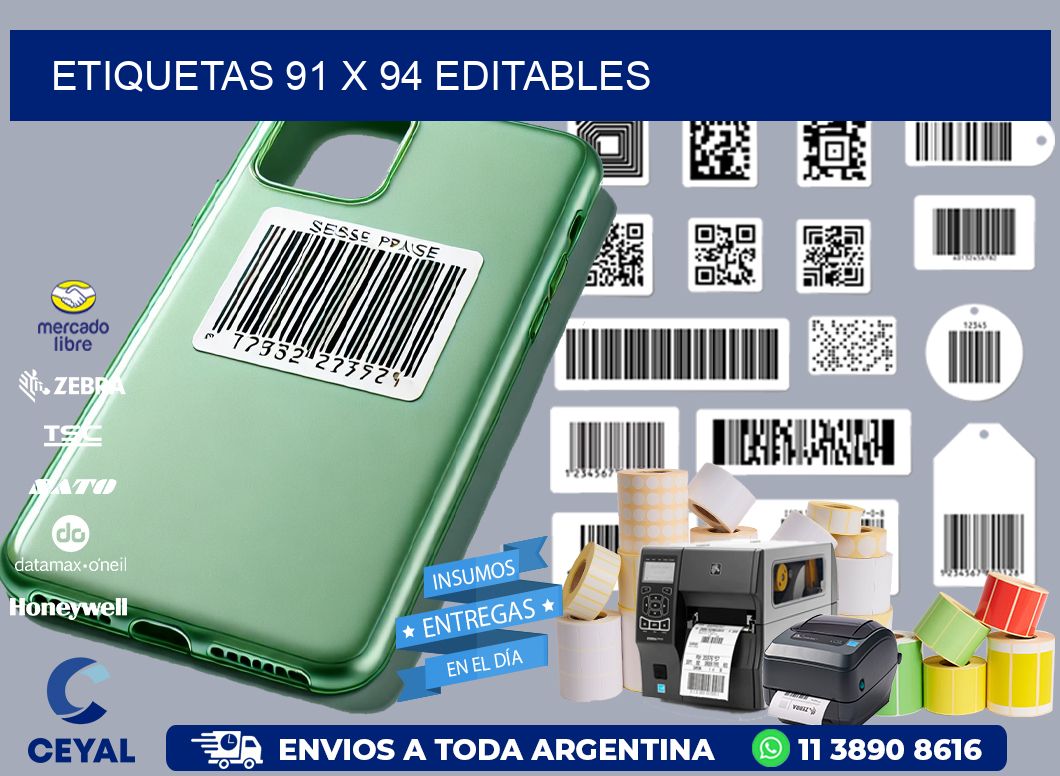 ETIQUETAS 91 x 94 EDITABLES