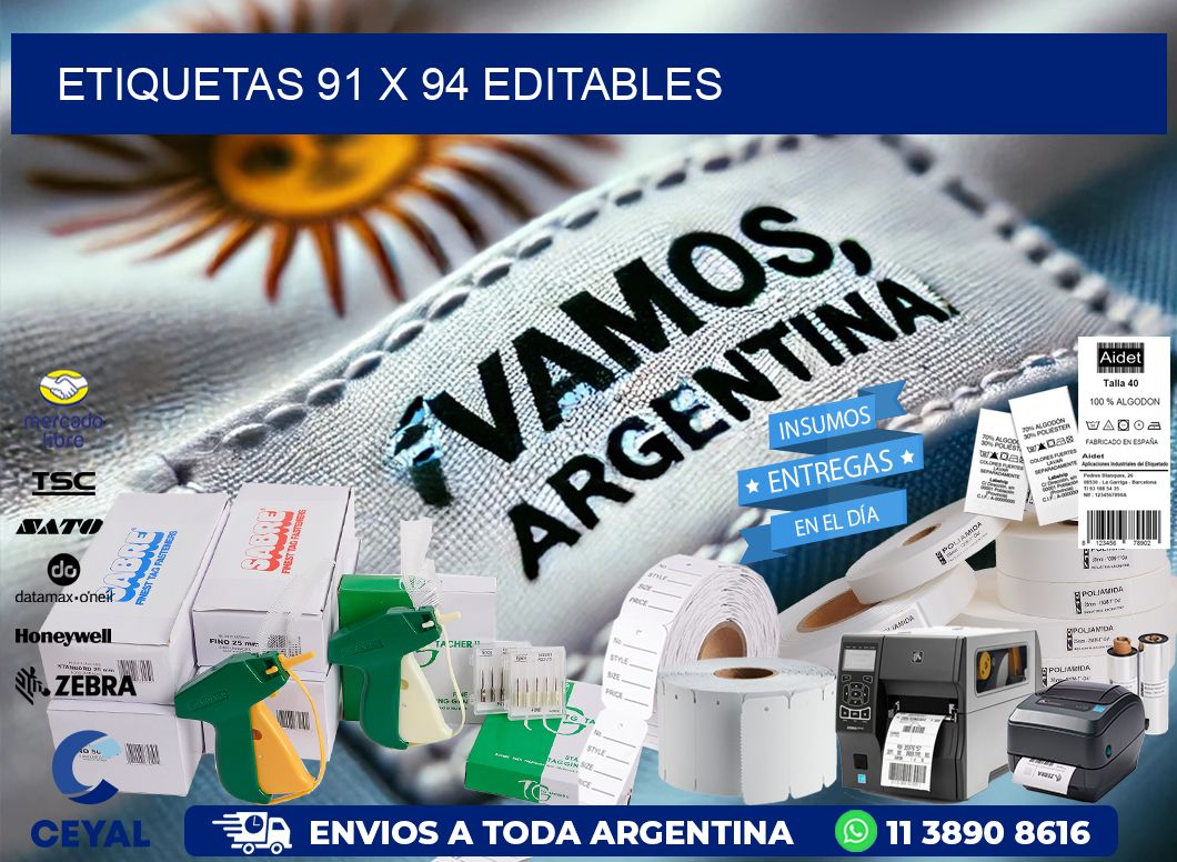 ETIQUETAS 91 x 94 EDITABLES