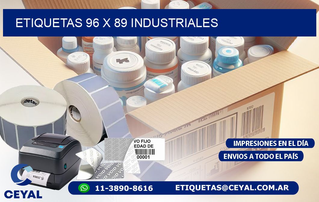 ETIQUETAS 96 x 89 INDUSTRIALES