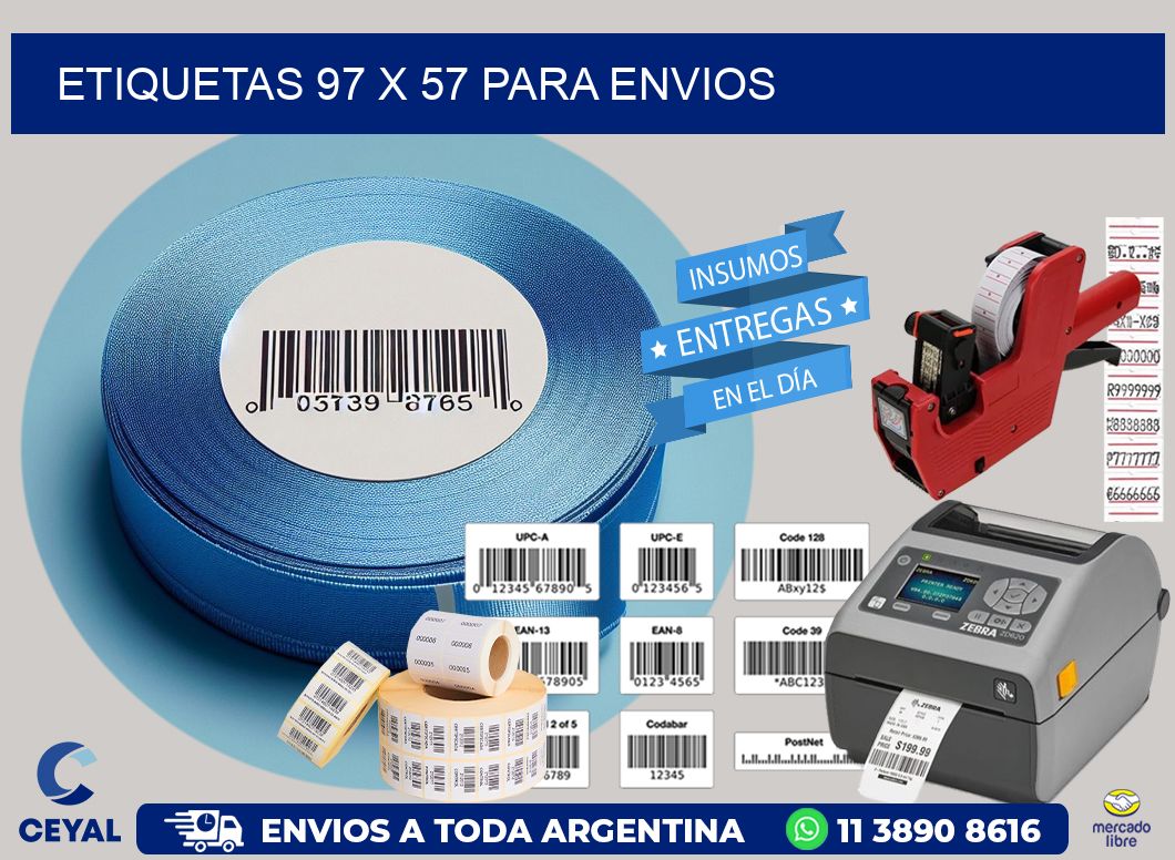 ETIQUETAS 97 x 57 PARA ENVIOS