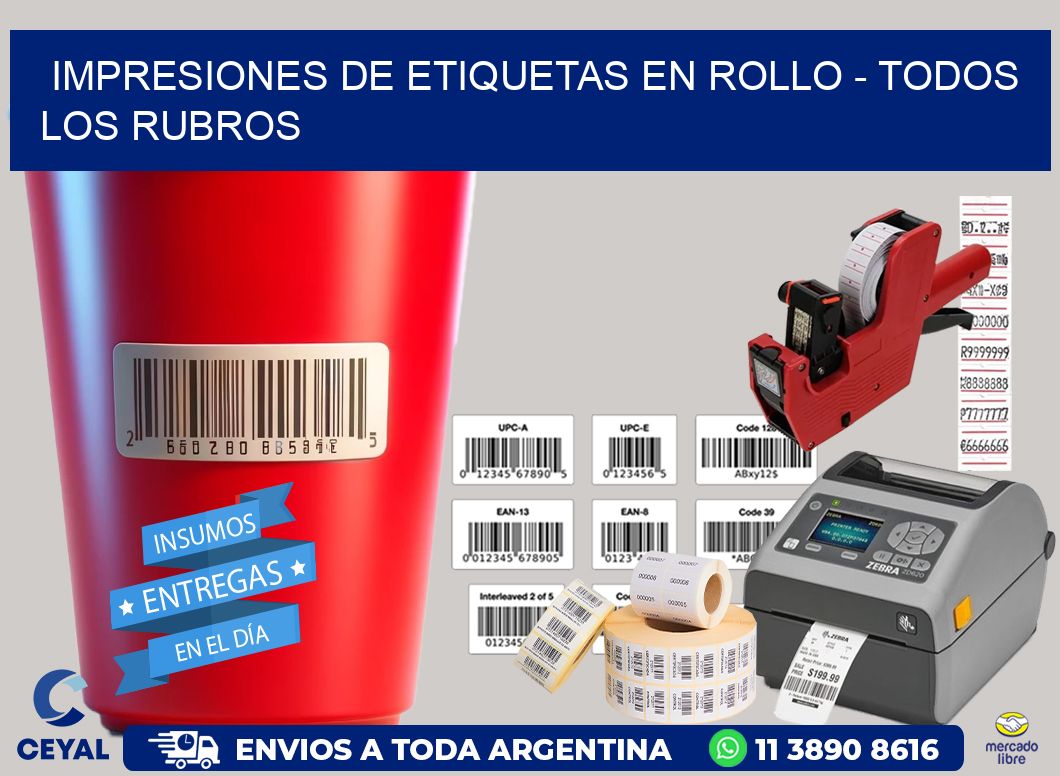 IMPRESIONES DE ETIQUETAS EN ROLLO – Todos los rubros