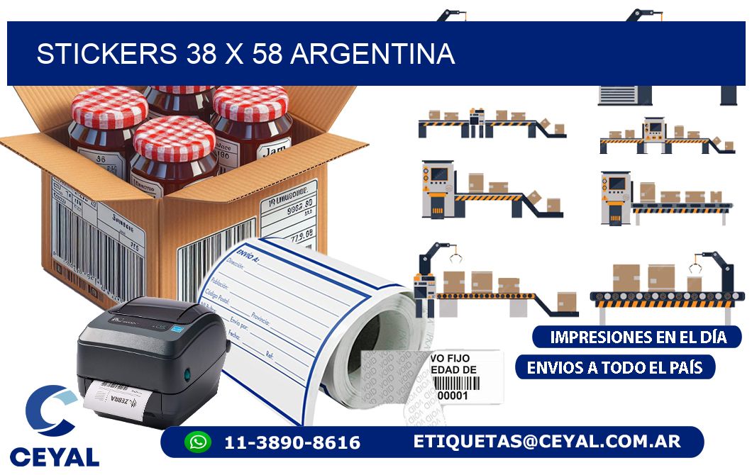 STICKERS 38 x 58 ARGENTINA