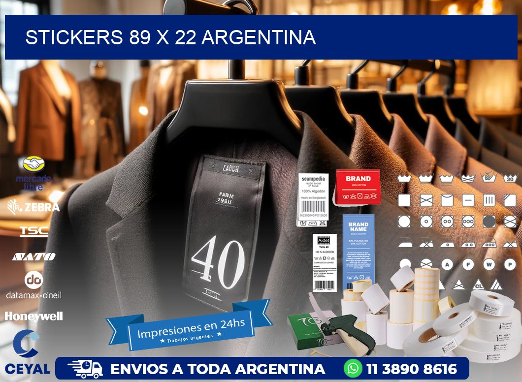 STICKERS 89 x 22 ARGENTINA