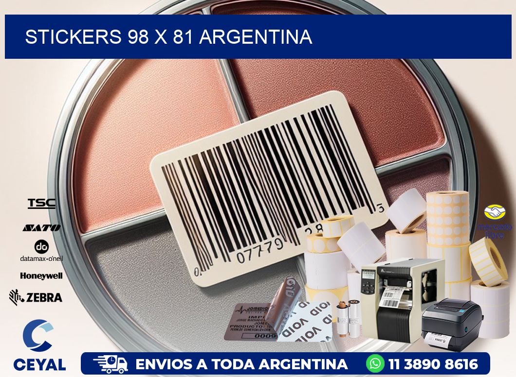 STICKERS 98 x 81 ARGENTINA