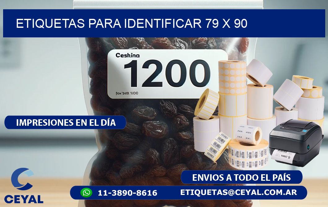 etiquetas para identificar 79 x 90
