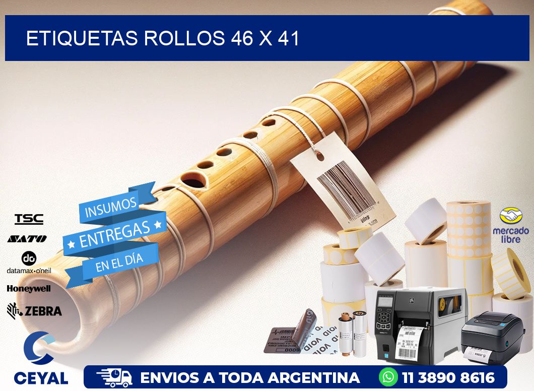 etiquetas rollos 46 x 41