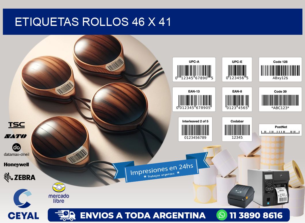 etiquetas rollos 46 x 41