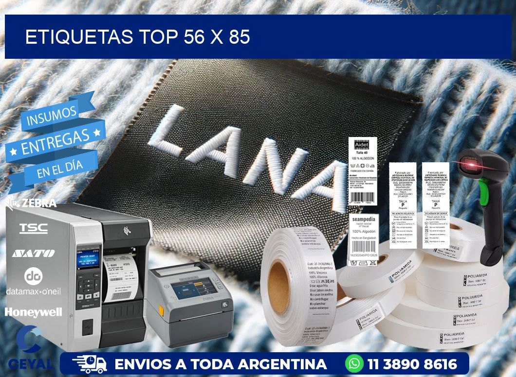 etiquetas top 56 x 85