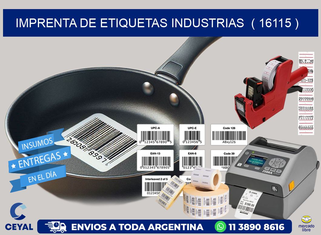 imprenta de etiquetas industrias ( 16115 )