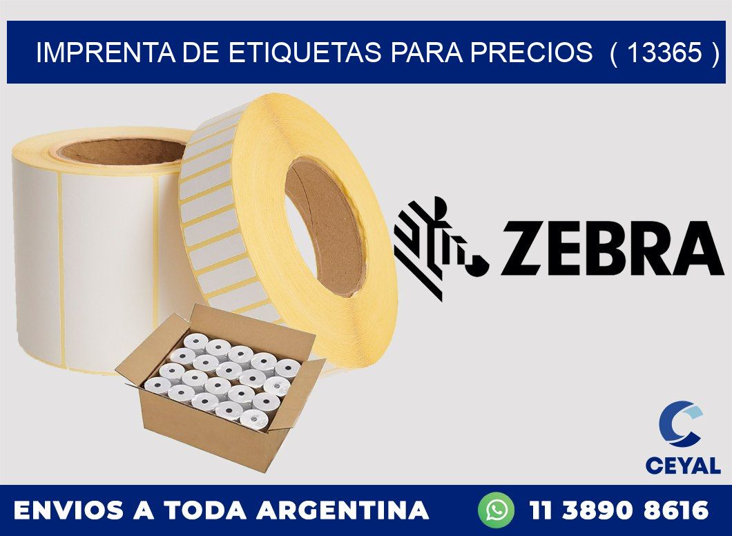 imprenta de etiquetas para precios ( 13365 )