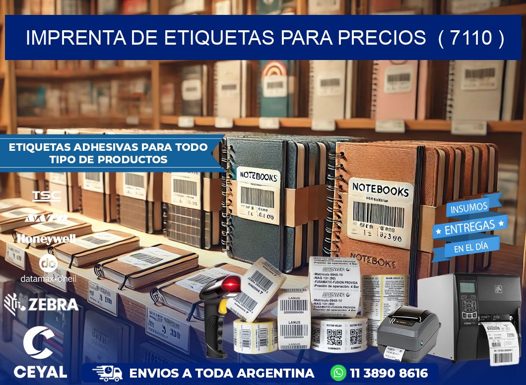 imprenta de etiquetas para precios  ( 7110 )
