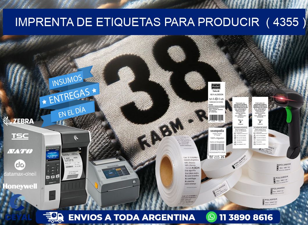 imprenta de etiquetas para producir ( 4355 )
