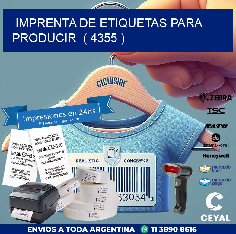 imprenta de etiquetas para producir ( 4355 )