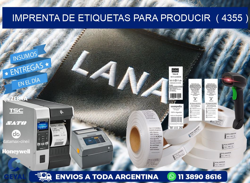 imprenta de etiquetas para producir ( 4355 )