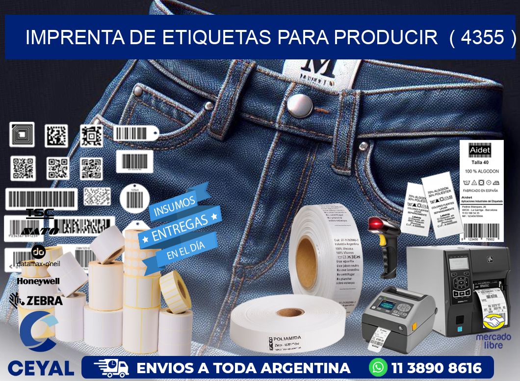 imprenta de etiquetas para producir ( 4355 )
