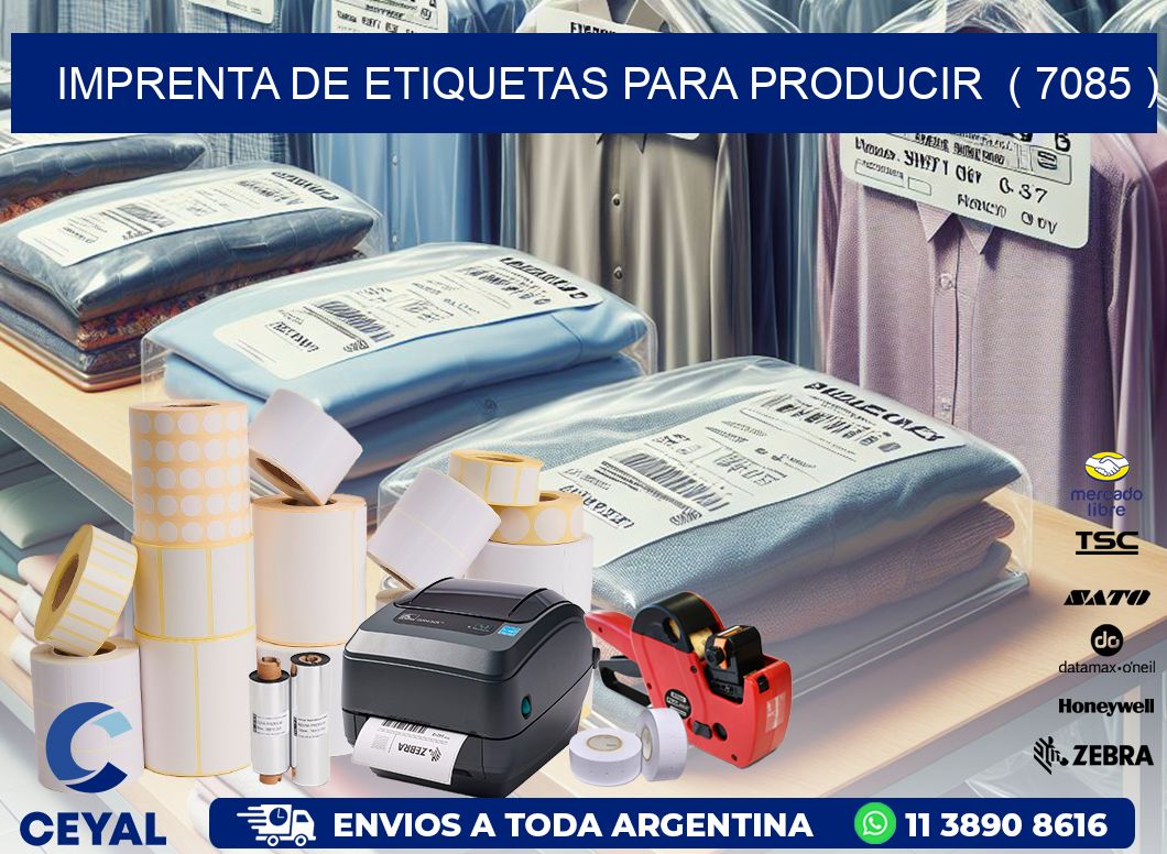 imprenta de etiquetas para producir ( 7085 )