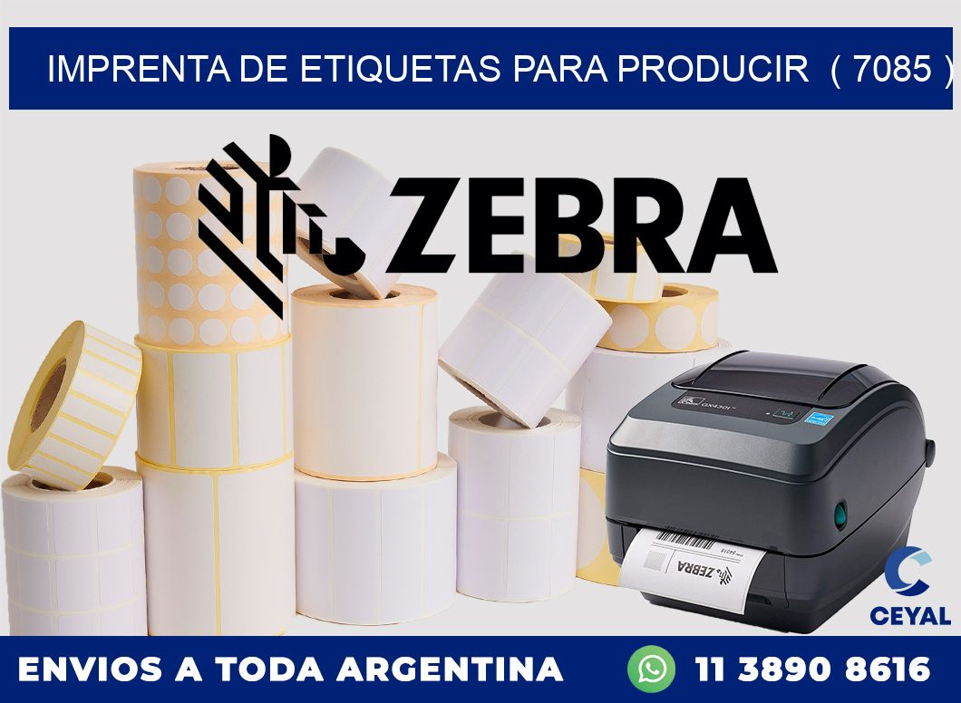 imprenta de etiquetas para producir ( 7085 )
