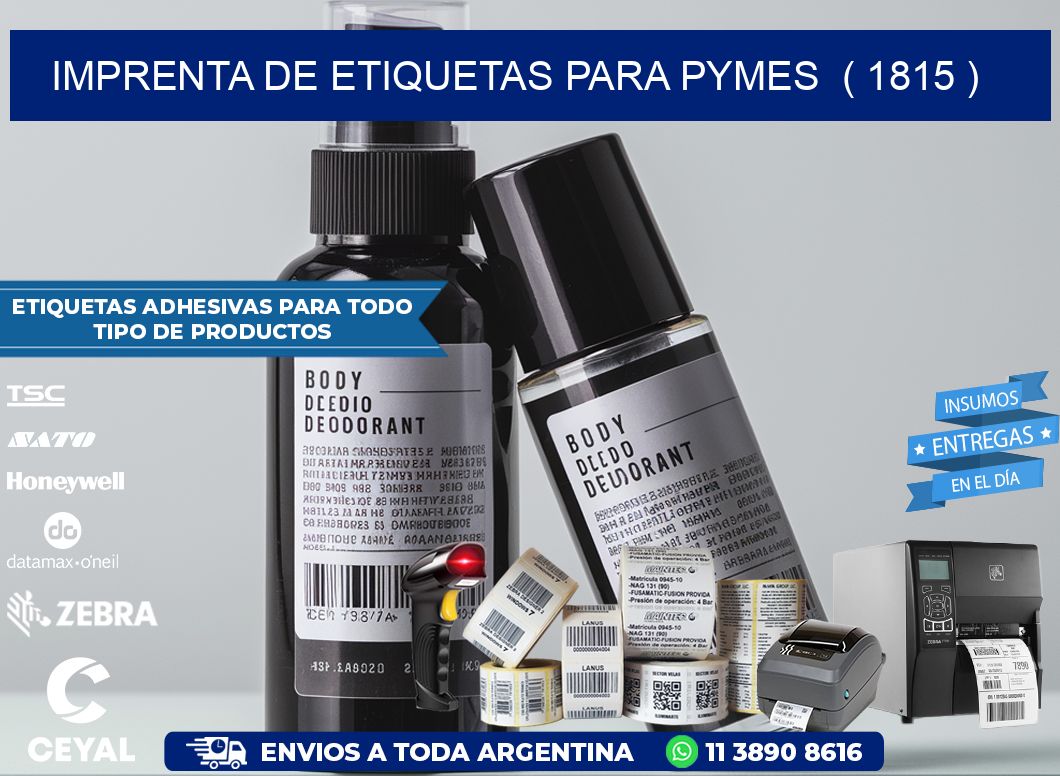 imprenta de etiquetas para pymes  ( 1815 )