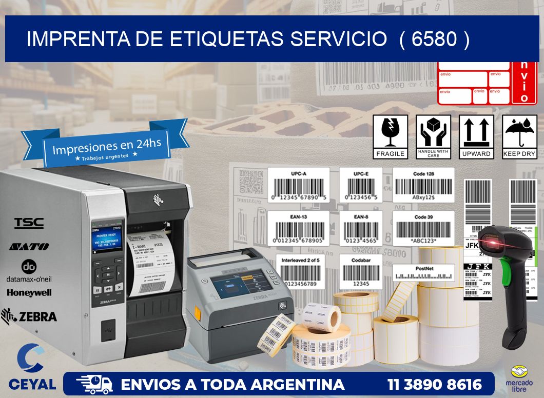 imprenta de etiquetas servicio ( 6580 )