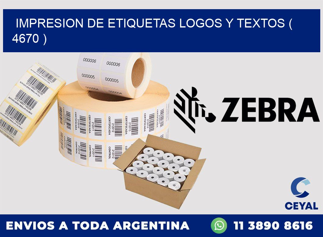 impresion de etiquetas logos y textos ( 4670 )