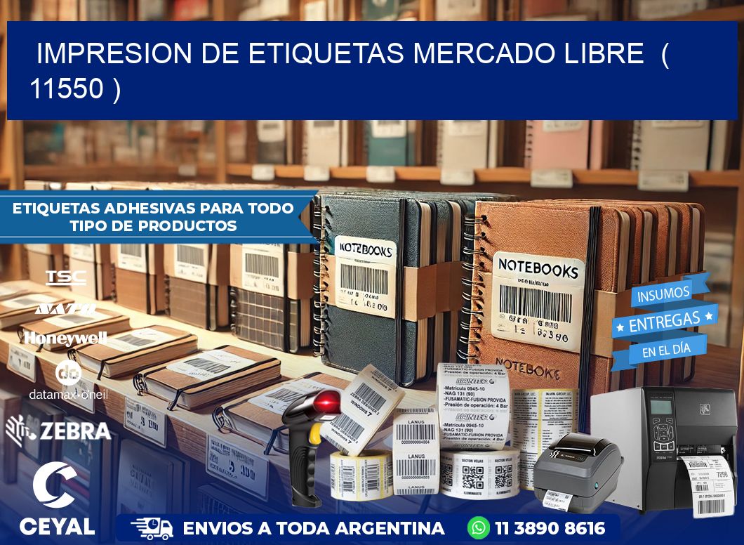 impresion de etiquetas mercado libre  ( 11550 )