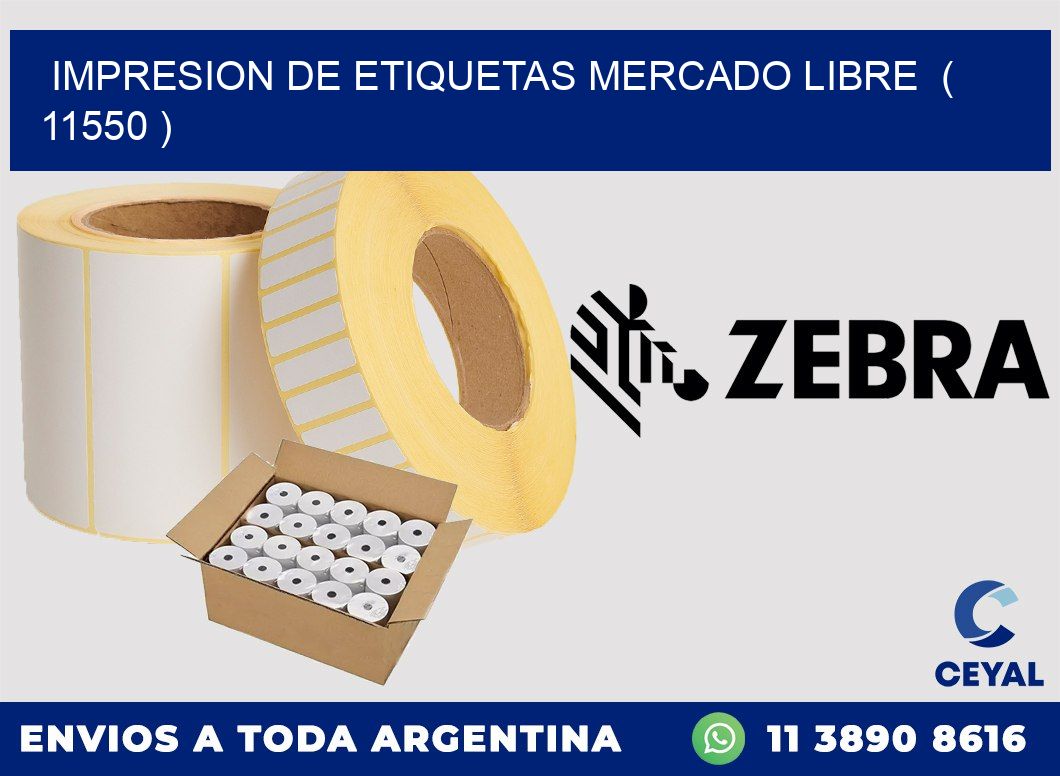 impresion de etiquetas mercado libre ( 11550 )