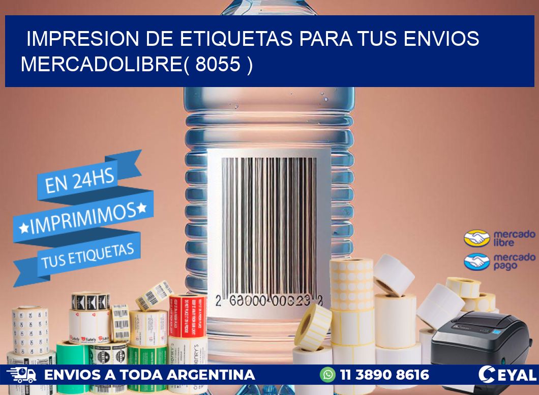 impresion de etiquetas para tus envios mercadolibre( 8055 )