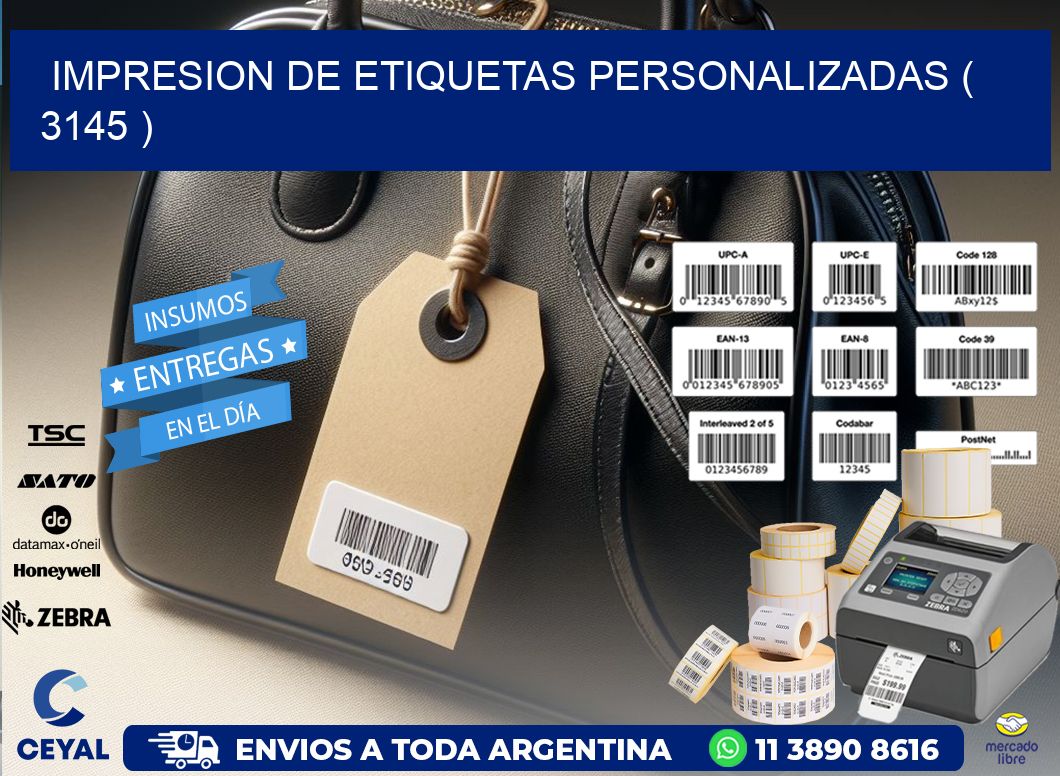 impresion de etiquetas personalizadas ( 3145 )