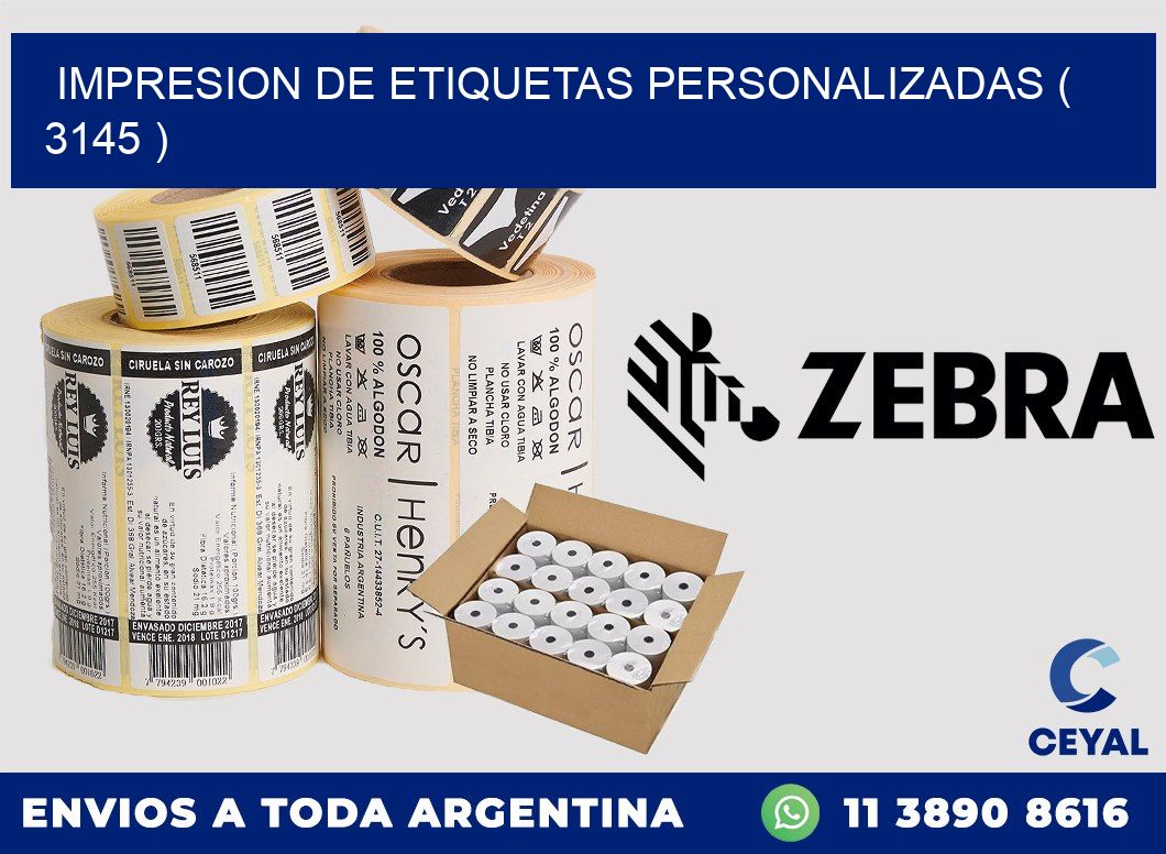 impresion de etiquetas personalizadas ( 3145 )