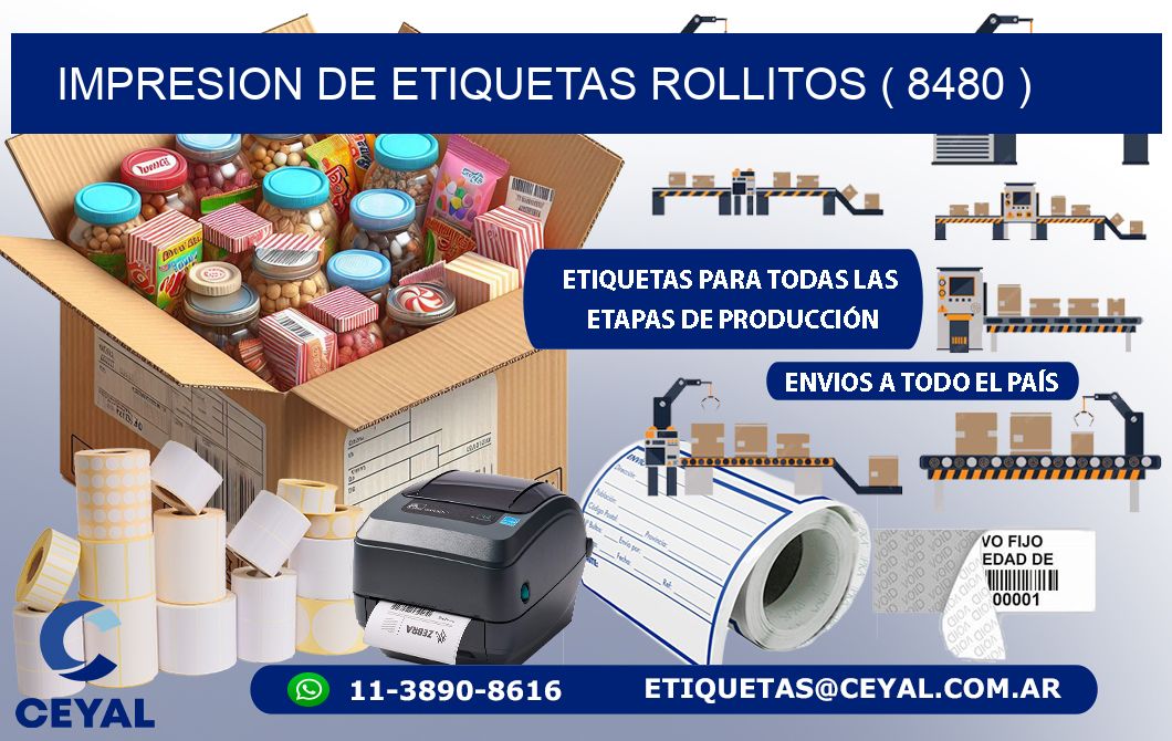 impresion de etiquetas rollitos ( 8480 )