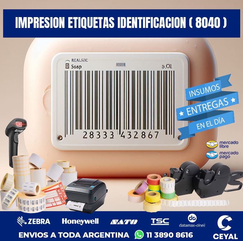 impresion etiquetas identificacion ( 8040 )