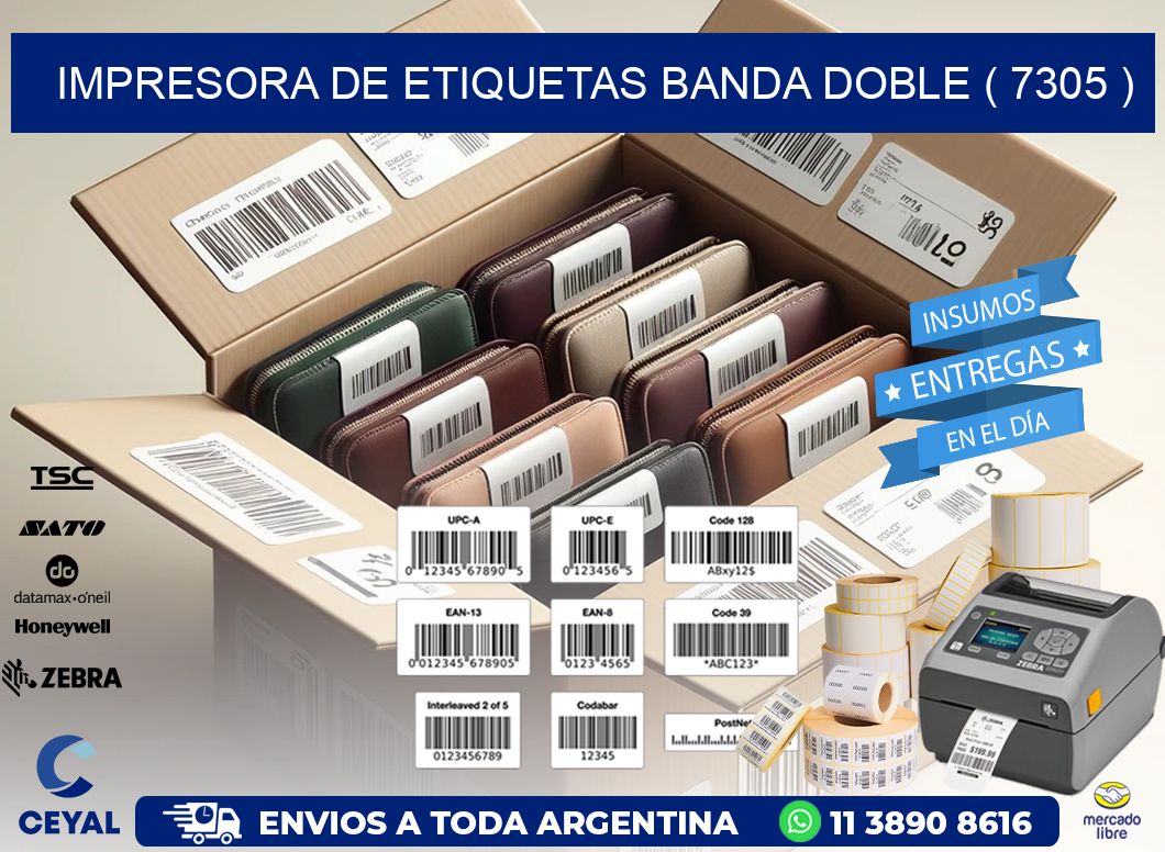impresora de etiquetas banda doble ( 7305 )