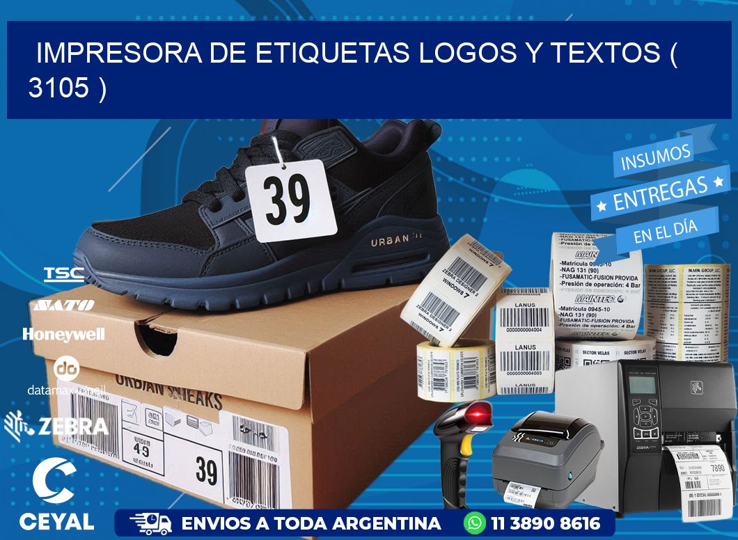 impresora de etiquetas logos y textos ( 3105 )