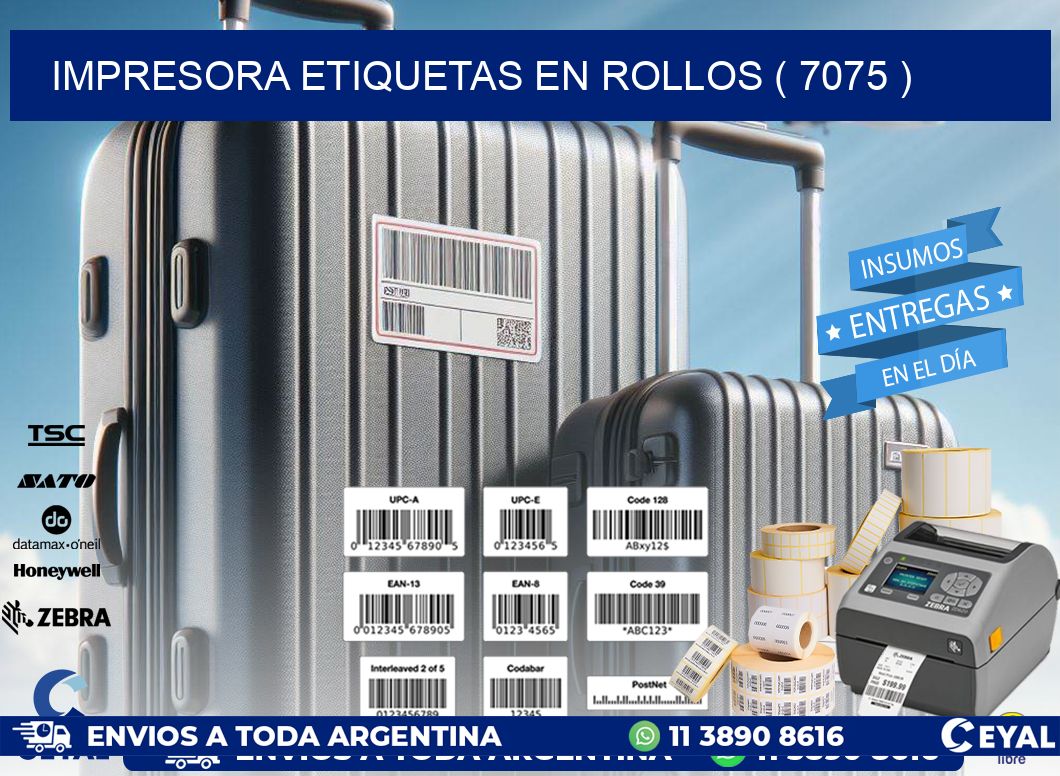 impresora etiquetas en rollos ( 7075 )