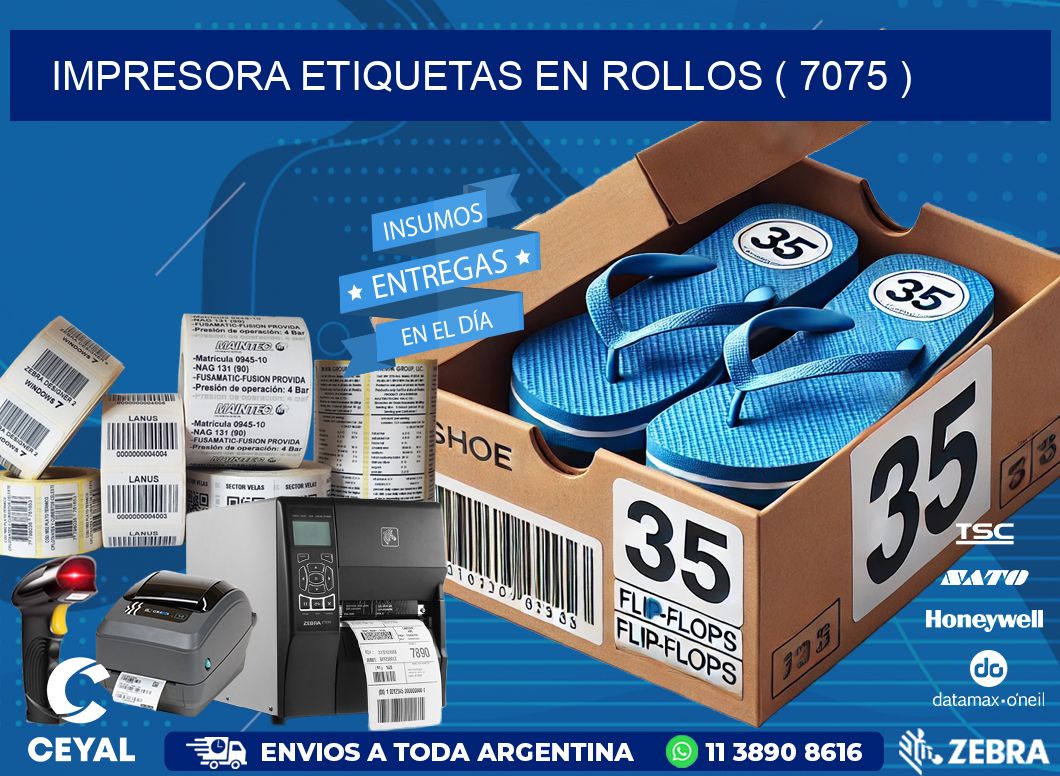 impresora etiquetas en rollos ( 7075 )
